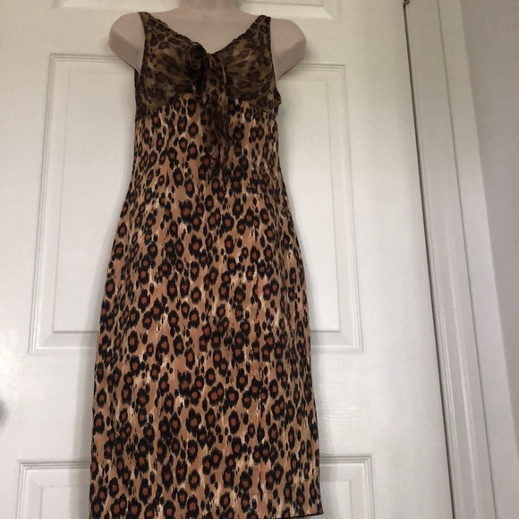 Moschino medium length leopard dress size 6 US - Picture 1 of 8
